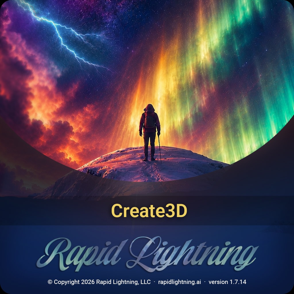 RL Create3D splash screen